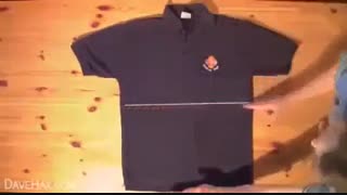 روش سریع تا کردن لباس