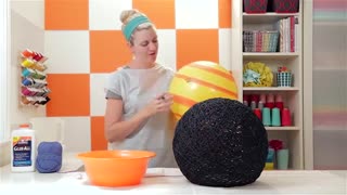 How to make a lampshade, lanterns, and yarn globes