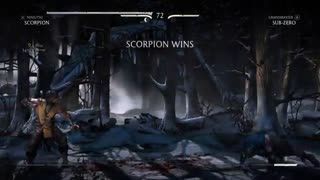 Mortal Kombat X Gameplay:Scorpion VS Sub-zero In The Dead Woods