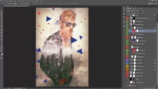 دانلود اکشن فتوشاپ: ترکیب اشکال هندسی با تصاویر