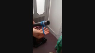 ایده خلاقانه مادرانه با جارو برقی