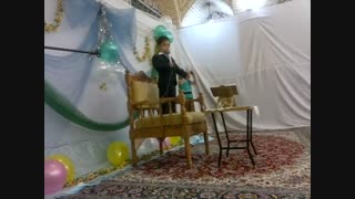 مداح کوچولو پویا افشاری میلاد امام رضا (ع)   امامزاده شاهزید اصفهان