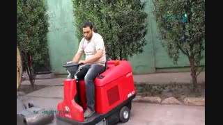 جاروی خیابانی|سرنشین دار_نظافت پارک ها_نظافت فضای سبز_سویپر دیزلی