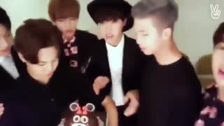 ENG] 150912 V App Rap Monster s Birthday]!