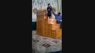 مداح کوچولو پویا افشاری مراسم مقتل خوانی مداحان استان مهدیه بزرگ اصفهان