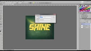 خلق افکت براق و گرم با استفاده از Layer Style  بر روی متن درفتوشاپ
