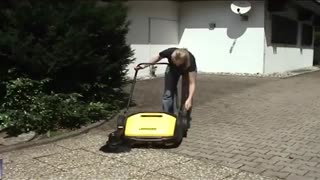 دستگاه سوییپر دستی کارچر - نظافت محوطه - جاروی محوطه