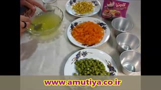 دسر ژله سبزیجات