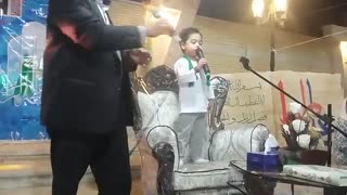 مداح خردسال امیر علی (پویا ) افشاری جشن ازدواج حضرت علی (ع) و حضرت فاطمه زهرا (س)