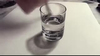 طراحی سه بعدی از  لیوان آب