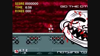کله ترول در بازی Sonic.exe در بخش ناکلز