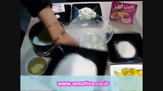 دسر کرم لعل میوه ای