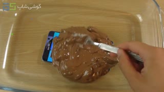 مقاومت Galaxy Note5 در زیر شکلات صبحانه!!!