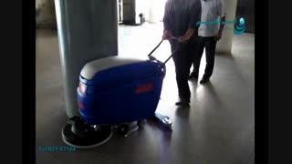 کف شو کوچک برای نظافت و برق انداختن فضاهای باریک-نظافت هتل ها-اسکرابر دستی