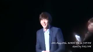 صحبت های خنده دار لی مین هو در ژاپن 2011