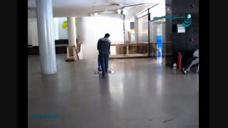 تمیز کننده کف پوش لمینت|نظافت صنعتی|اسکرابر زمین شوی|کفشو باتری دار