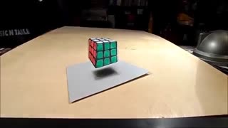 مکعب در هوا ایستاد