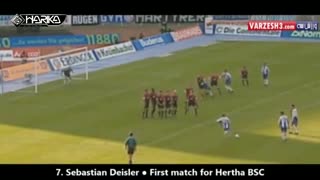 زیباترین گل های ستارگان فوتبال در اولین بازی