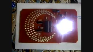 تابلوی نورافشانی (ماه و ستاره )با PIC