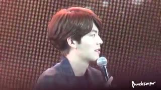 Kim woobin during Thailand fanmeeting