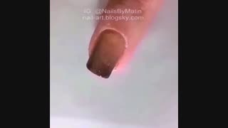 Fall ombre nail art - IG: @NailsByMatin