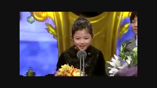 مراسم اهدای جوایزKim Yoo Jung and Yeo Jin Ku   برای بازی در سریال ایلجیما(نقش بچه)