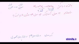 آموزش حل مسایل استوکیومتری - قسمت اول