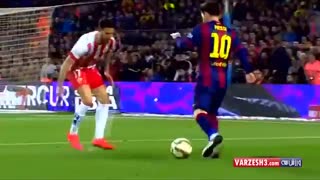 دریبل ها و حرکات زیبا ی لئو مسی در فصل 2015-2014 به صورت اسلو موشن