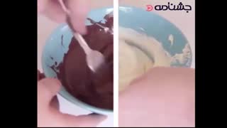 موز با روکش شکلاتی