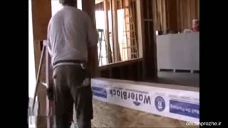 فیلم مراحل ساخت ساختمان ۲۸ - نصب پنجره ها-عمران پروژه