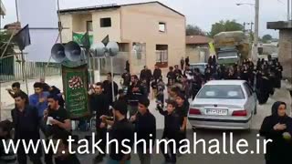 زنجیرزنی در روز هشتم محرم94 روستای تخشی محله | takhshimahalle | بسیج فتح روستای تخشی محله