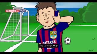 تماس تلفنی رونالدو و مسی (انیمیشن)