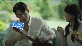 پشت صحنه ی تبلیغ کیم وو بین و کیم سوهیون برای Domino's Pizza