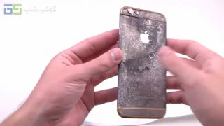iPhone 6s در محلول فوق العاده خطرناک Pour Bromine !!!