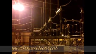 بستن سکسیونر ترانس 230 کیلو ولت تحت ولتاژ در شب