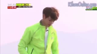 برنامه ی running man با حضور : SHINee's Minho, Infinite's SungGyu, Hoya, B1A4's JinYoung 2PM'