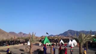 بازسازی واقعه کربلا در روستای سرابه
