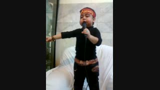 مداح کوچولو امیر علی (پویا ) افشاری ،نوحه عربی  ،حاج آقا محمود کریمی