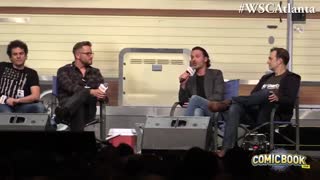 Andrew Lincoln و David Morrissey  در حاشیه ی Walker Stalker Atlanta