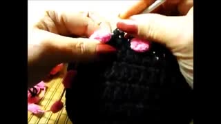 شال وکلاه با کاموای پوم پوم2