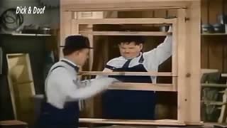 داستان ششم لورل هاردی به آلمانی||   Am Rande der Kreissäge Deutsch in Farbe ||