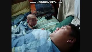 بچه سکته کرد اخه توهم بابایی؟