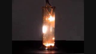 020- واکنش سیم ظرفشویی (پشم فولاد) با اکسیژن