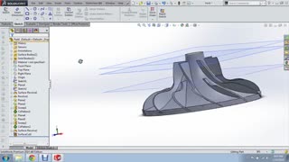مدلسازی پره توربین در سالیدورک