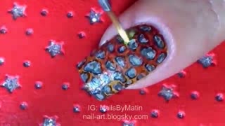 طراحی ناخن - مسیر باغ پاییزی