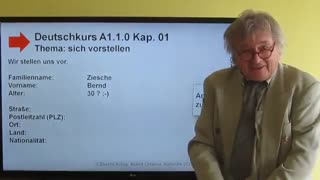 قسمت "1"سریال آموزش آلمانی -|sich vorstellen|Deutschkurs A1