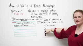 How to write a basic paragraph