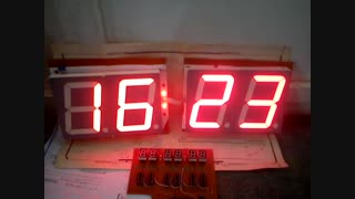 ساعت دیجیتالی(RTC)سالُنی با نمایشگرهای بسیار بزرگ