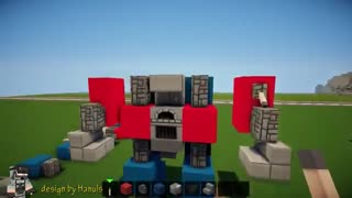 MINE CRAFT روش ساخت تبدیل شوندگان آپتیموس پرایم