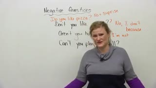 Negative Questions in English